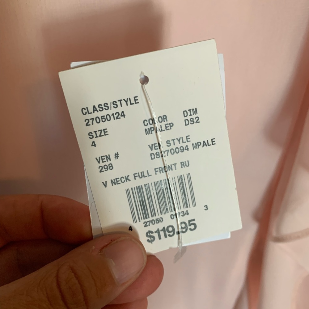 Petal Pink, David’s Bridal, Size 4